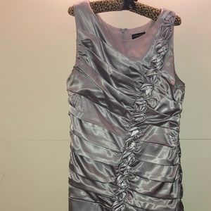 Signature by Sangria Satin Cocktail Dress